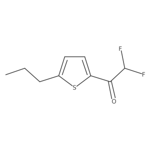 2,2-Difluoro-1-(5-propylthiophen-2-yl)ethanone结构式