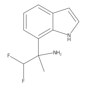 1,1-difluoro-2-(1H-indol-7-yl)propan-2-amine Structure