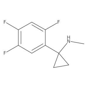 N-methyl-1-(2,4,5-trifluorophenyl)cyclopropan-1-amine Structure