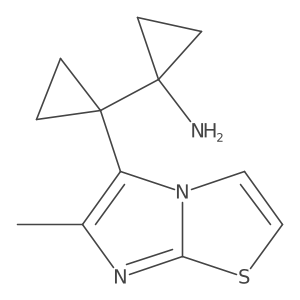 1-(1-{6-Methylimidazo[2,1-b][1,3]thiazol-5-yl}cyclopropyl)cyclopropan-1-amine Structure