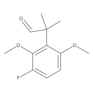 2-(3-Fluoro-2,6-dimethoxyphenyl)-2-methylpropanal Structure