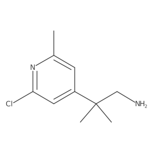 2-(2-Chloro-6-methylpyridin-4-yl)-2-methylpropan-1-amine Structure