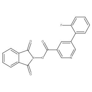 1,3-dioxo-2,3-dihydro-1H-isoindol-2-yl 5-(2-fluorophenyl)pyridine-3-carboxylate结构式