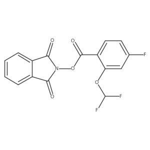 1,3-dioxo-2,3-dihydro-1H-isoindol-2-yl 2-(difluoromethoxy)-4-fluorobenzoate Structure