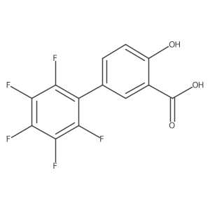 2',3',4',5',6'-Pentafluoro-4-hydroxy[1,1'-biphenyl]-3-carboxylic acid结构式