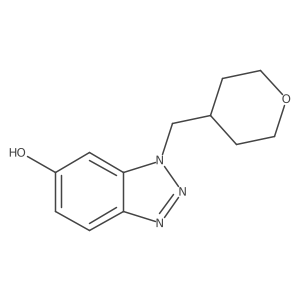 1-[(oxan-4-yl)methyl]-1H-1,2,3-benzotriazol-6-ol结构式