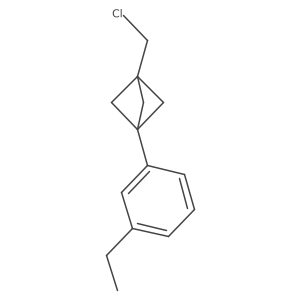 1-(Chloromethyl)-3-(3-ethylphenyl)bicyclo[1.1.1]pentane Structure