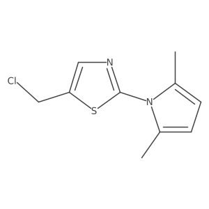 5-(Chloromethyl)-2-(2,5-dimethyl-1H-pyrrol-1-yl)thiazole Structure