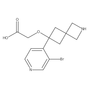 2-{[6-(3-Bromopyridin-4-yl)-2-azaspiro[3.3]heptan-6-yl]oxy}acetic acid Structure