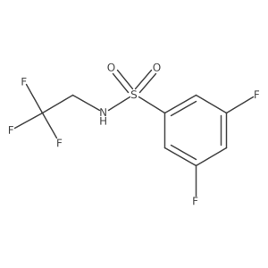 3,5-Difluoro-N-(2,2,2-trifluoroethyl)benzenesulfonamide Structure