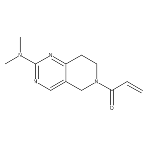 1-[2-(Dimethylamino)-7,8-dihydro-5H-pyrido[4,3-d]pyrimidin-6-yl]prop-2-en-1-one结构式