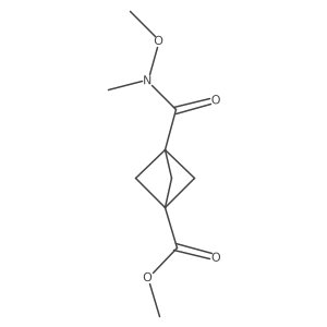 Methyl 3-(methoxy(methyl)carbamoyl)bicyclo[1.1.1]pentane-1-carboxylate Structure