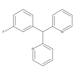 2,2'-((3-Fluorophenyl)methylene)dipyridine Structure
