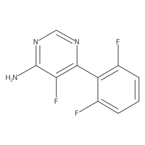 6-(2,6-Difluorophenyl)-5-fluoropyrimidin-4-amine结构式