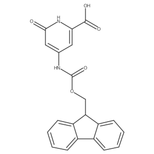 4-({[(9H-fluoren-9-yl)methoxy]carbonyl}amino)-6-hydroxypyridine-2-carboxylic acid结构式