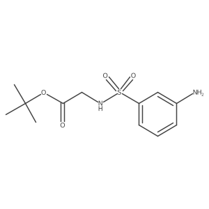 Tert-butyl 2-(3-aminobenzenesulfonamido)acetate Structure