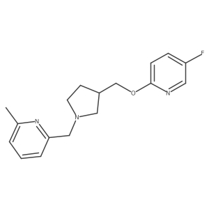 2-[(3-{[(5-Fluoropyridin-2-yl)oxy]methyl}pyrrolidin-1-yl)methyl]-6-methylpyridine结构式
