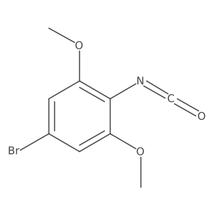 5-Bromo-2-isocyanato-1,3-dimethoxybenzene结构式