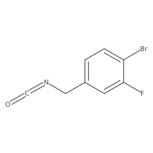 1-Bromo-2-fluoro-4-(isocyanatomethyl)benzene Structure