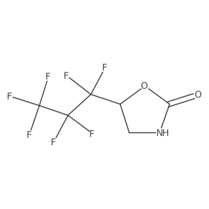 5-(Heptafluoropropyl)-1,3-oxazolidin-2-one Structure