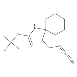tert-butyl N-[1-(2-isocyanatoethyl)cyclohexyl]carbamate结构式