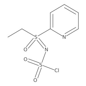 [(Chlorosulfonyl)imino](ethyl)(pyridin-2-yl)-lambda6-sulfanone结构式