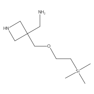 1-(3-{[2-(Trimethylsilyl)ethoxy]methyl}azetidin-3-yl)methanamine Structure