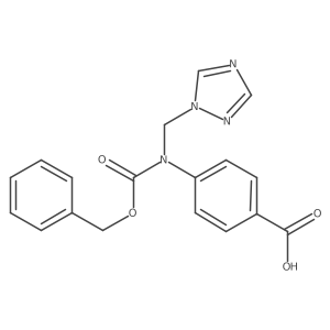 4-{[(benzyloxy)carbonyl][(1H-1,2,4-triazol-1-yl)methyl]amino}benzoic acid结构式