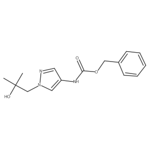 benzyl N-[1-(2-hydroxy-2-methylpropyl)-1H-pyrazol-4-yl]carbamate结构式