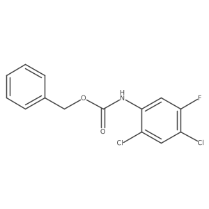 benzyl N-(2,4-dichloro-5-fluorophenyl)carbamate结构式