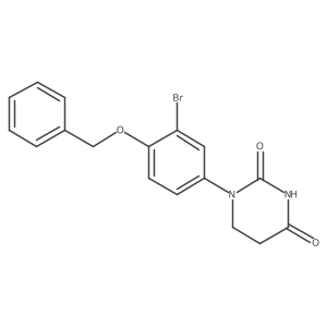 1-(4-Benzyloxy-3-bromo-phenyl)hexahydropyrimidine-2,4-dione结构式