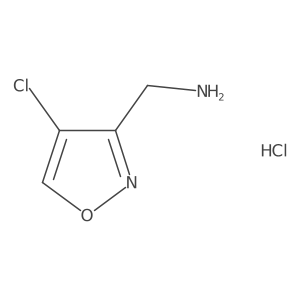 (4-Chloroisoxazol-3-yl)methanamine hydrochloride结构式