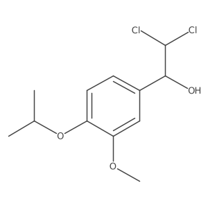 2,2-Dichloro-1-(4-isopropoxy-3-methoxyphenyl)ethanol Structure