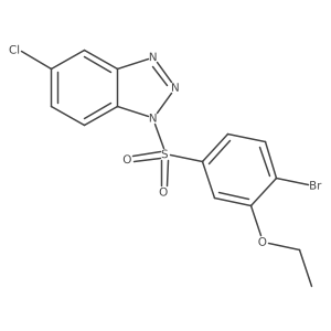 1-(4-bromo-3-ethoxybenzenesulfonyl)-5-chloro-1H-1,2,3-benzotriazole Structure