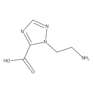 1-(2-aminoethyl)-1H-1,2,4-triazole-5-carboxylic acid Structure