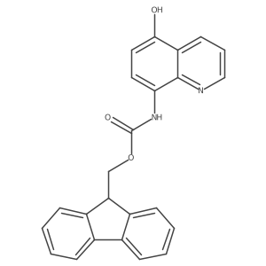 (9H-fluoren-9-yl)methyl N-(5-hydroxyquinolin-8-yl)carbamate结构式