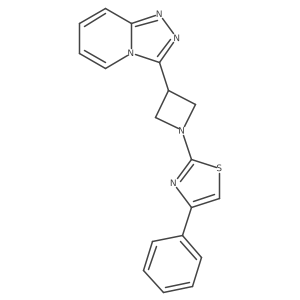 4-Phenyl-2-(3-{[1,2,4]triazolo[4,3-a]pyridin-3-yl}azetidin-1-yl)-1,3-thiazole Structure