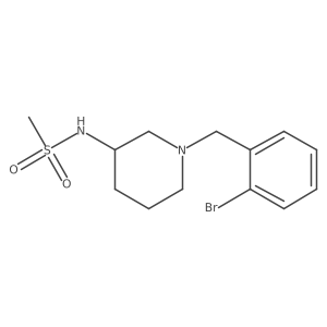 N-{1-[(2-bromophenyl)methyl]piperidin-3-yl}methanesulfonamide Structure