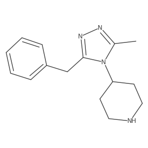 4-(3-Benzyl-5-methyl-4h-1,2,4-triazol-4-yl)piperidine Structure