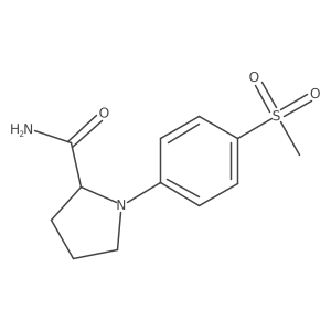 1-(4-Methanesulfonylphenyl)pyrrolidine-2-carboxamide结构式