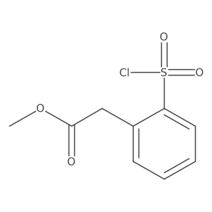 Methyl 2-(2-chlorosulfonylphenyl)acetate Structure