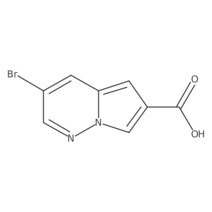 3-Bromopyrrolo[1,2-b]pyridazine-6-carboxylic acid结构式