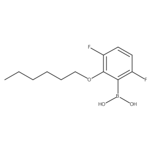 (3,6-Difluoro-2-(hexyloxy)phenyl)boronic acid结构式
