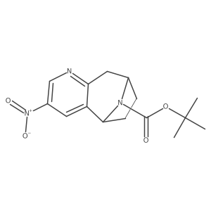 Tert-butyl 4-nitro-6,12-diazatricyclo[7.2.1.0,2,7]dodeca-2,4,6-triene-12-carboxylate Structure