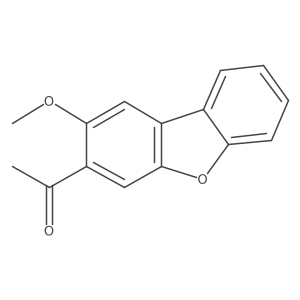 1-(2-Methoxy-3-dibenzofuranyl)ethanone Structure