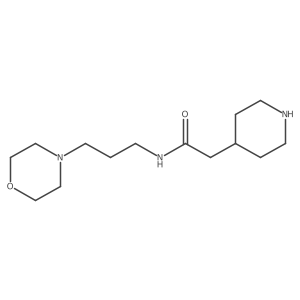 N-[3-(4-Morpholinyl)propyl]-4-piperidineacetamide Structure