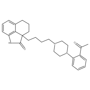 2a-[4-[4-(2-Acetylphenyl)-1-piperazinyl]butyl]-2a,3,4,5-tetrahydrobenz[cd]indol-2(1H)-one Structure