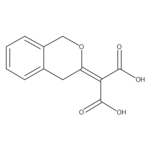 2-(1,4-Dihydro-3H-2-benzopyran-3-ylidene)propanedioic acid Structure