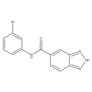 N-(3-Bromophenyl)-1H-benzotriazole-6-carboxamide Structure