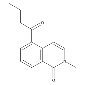 5-Butyryl-2-methylisoquinolin-1(2H)-one Structure